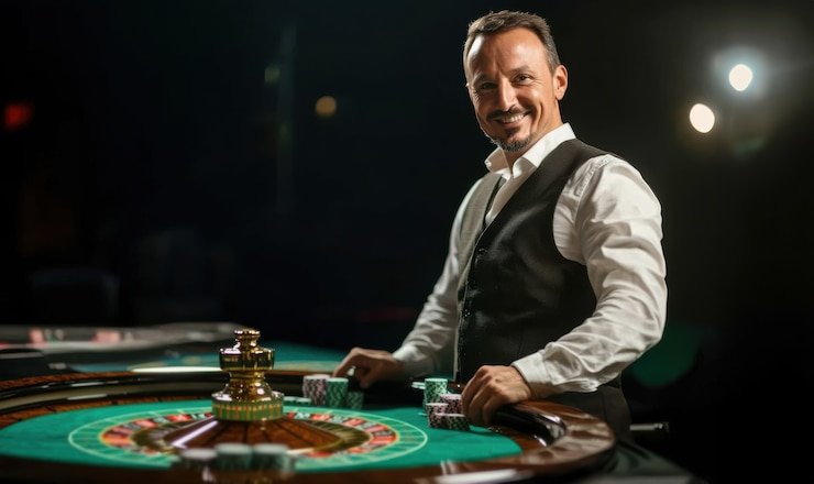 Joker Gaming slot interface showing reels, betting controls, and paytable on netralbet login platform